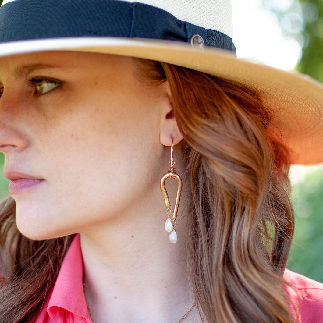 White Sapphire Cloud Earrings